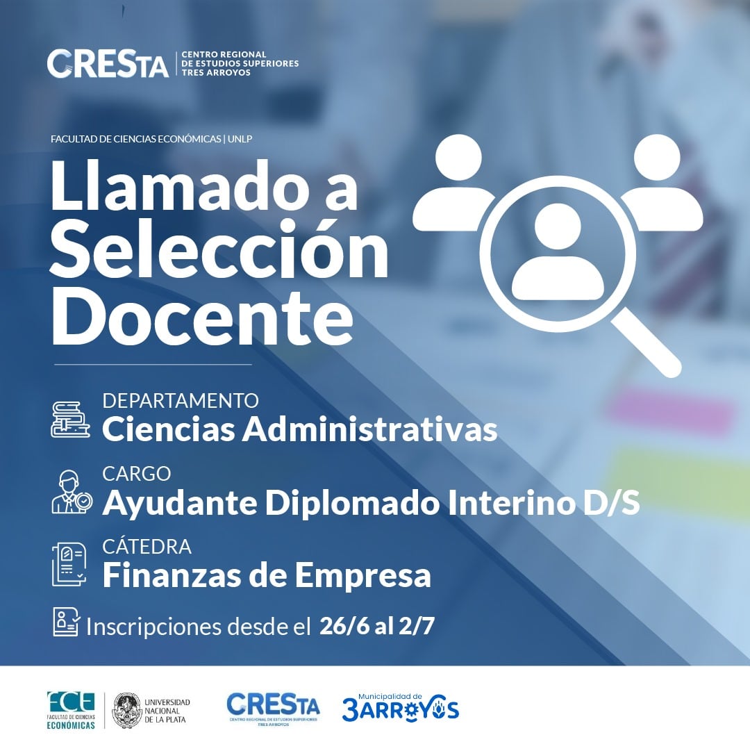 Se abren las inscripciones para un llamado a selección docente