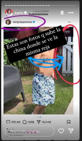 La foto del patio de la China Suárez que coincide con el de Wanda Nara