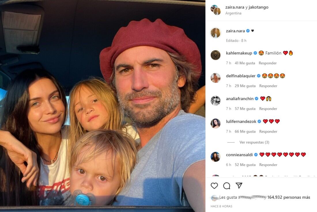 La modelo compartió en sus redes una imagen para desmentir los rumores de romance con Facundo Pieres (Captura de pantalla).