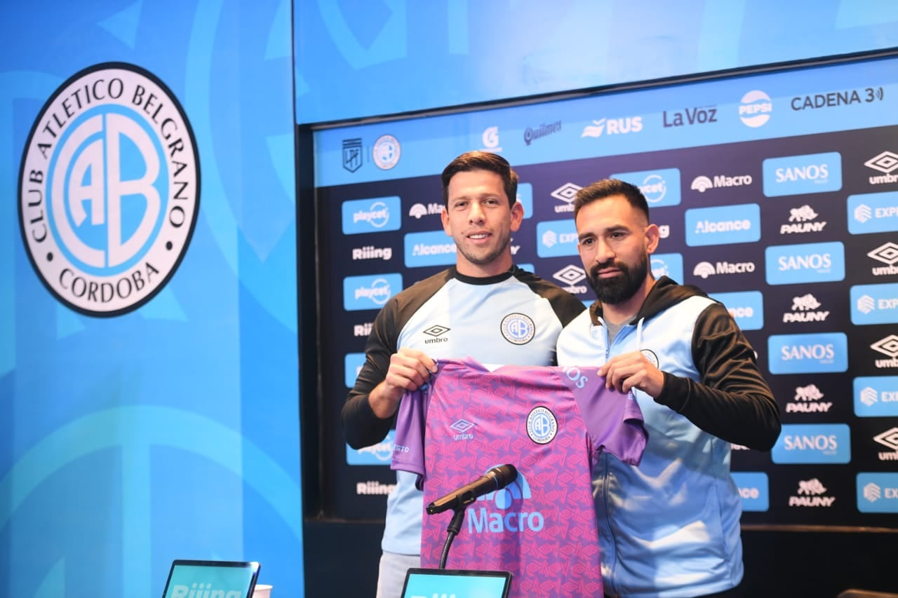 El arquero paraguayo Juan Espínola fue presentado en Alberdi como nuevo jugador de Belgrano. (Javier Ferreyra / La Voz)