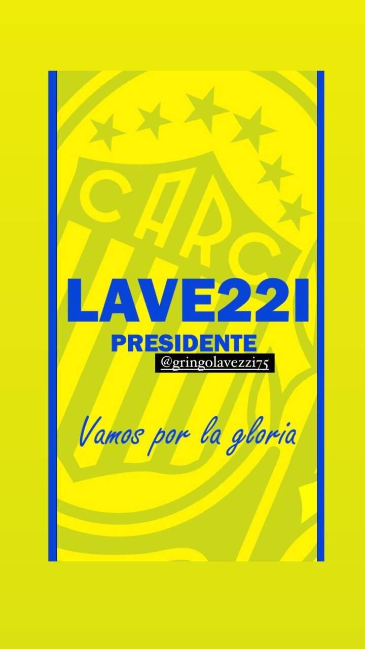 El ex Napoli y PSG compartió el anuncio de la lista para las elecciones canallas.