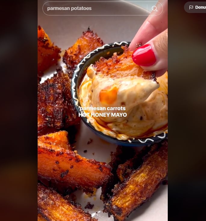 Los snacks de zanahoria y queso parmesano furor en TikTok.