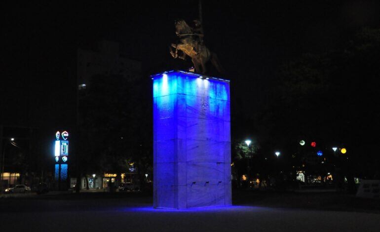 Luminaria led en el centro Cívico