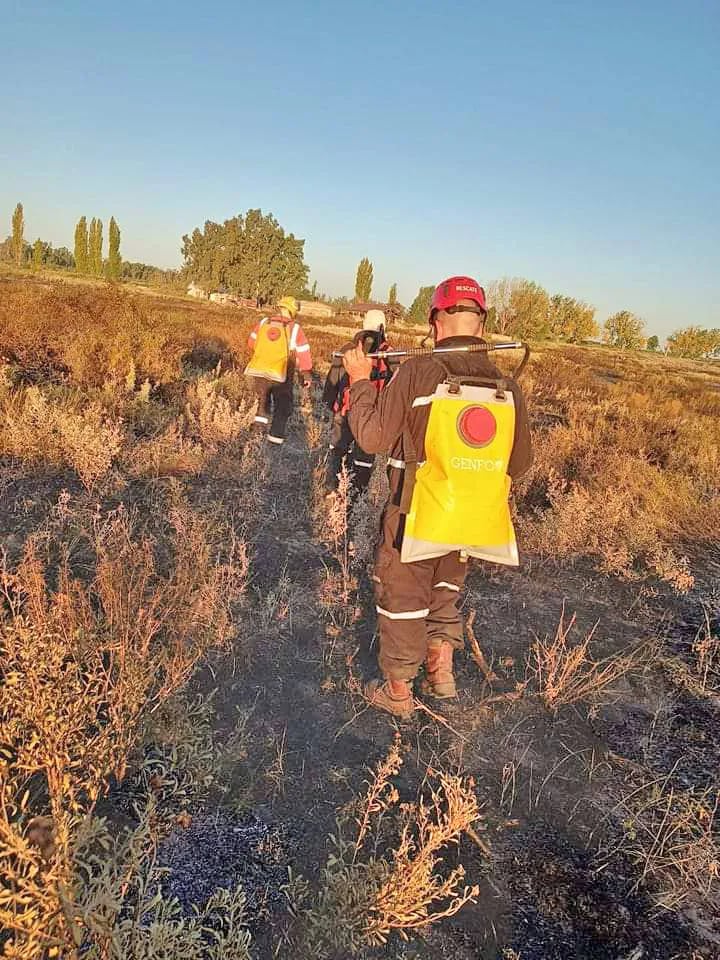 Incendio en Villa Atuel.