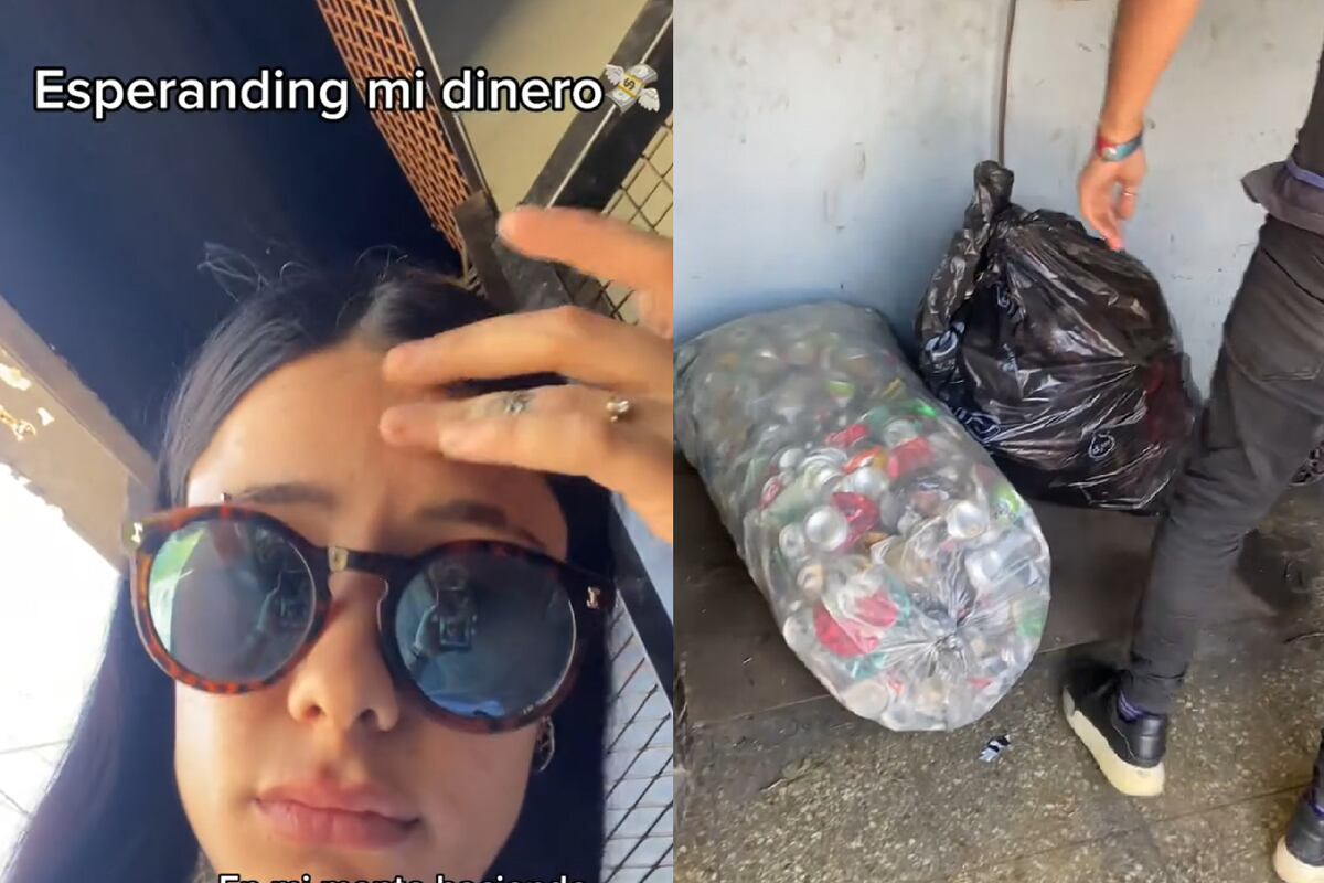 Juntó latas de aluminio por un año, las llevó a reciclar y la plata que le dieron la sorprendió
