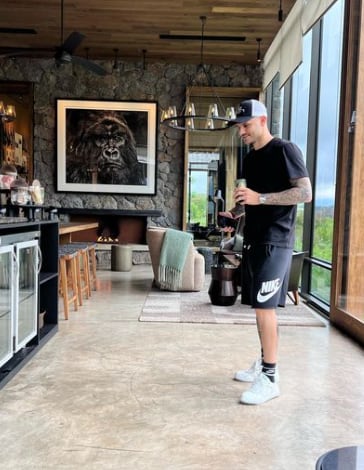 Wanda Nara y Mauro Icardi juntos en Ruanda.