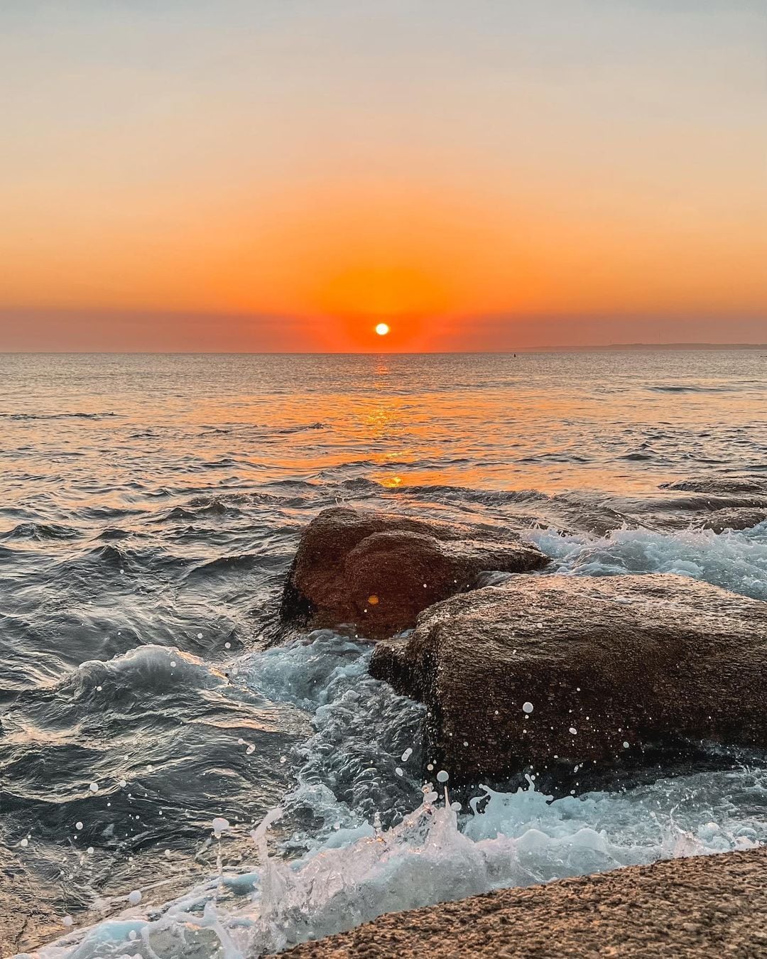 Romina Malaspina compartió el atardecer con sus seguidores.