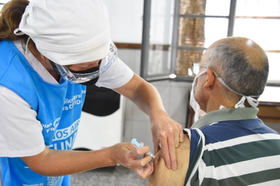 Avanza la vacunación contra el coronavirus en la Provincia de Buenos Aires.