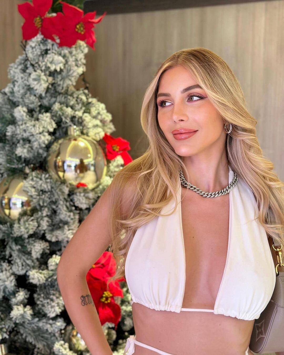 Romina Malaspina paralizó la Navidad con un look ultra sensual