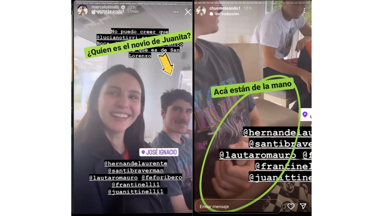 La pareja había sido vista en una historia de Marcelo el año pasado.