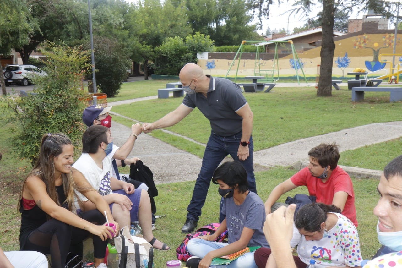 El intendente, Gomez Gesteira, participó de las actividades.