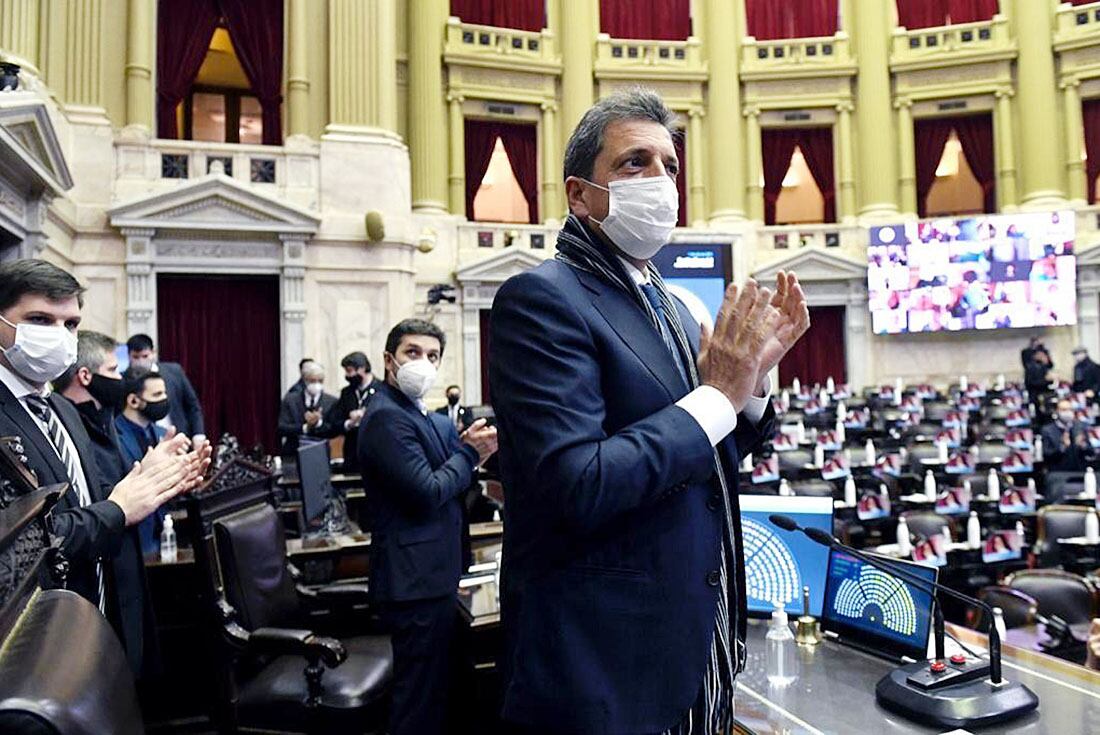 Sergio Massa en Diputados.