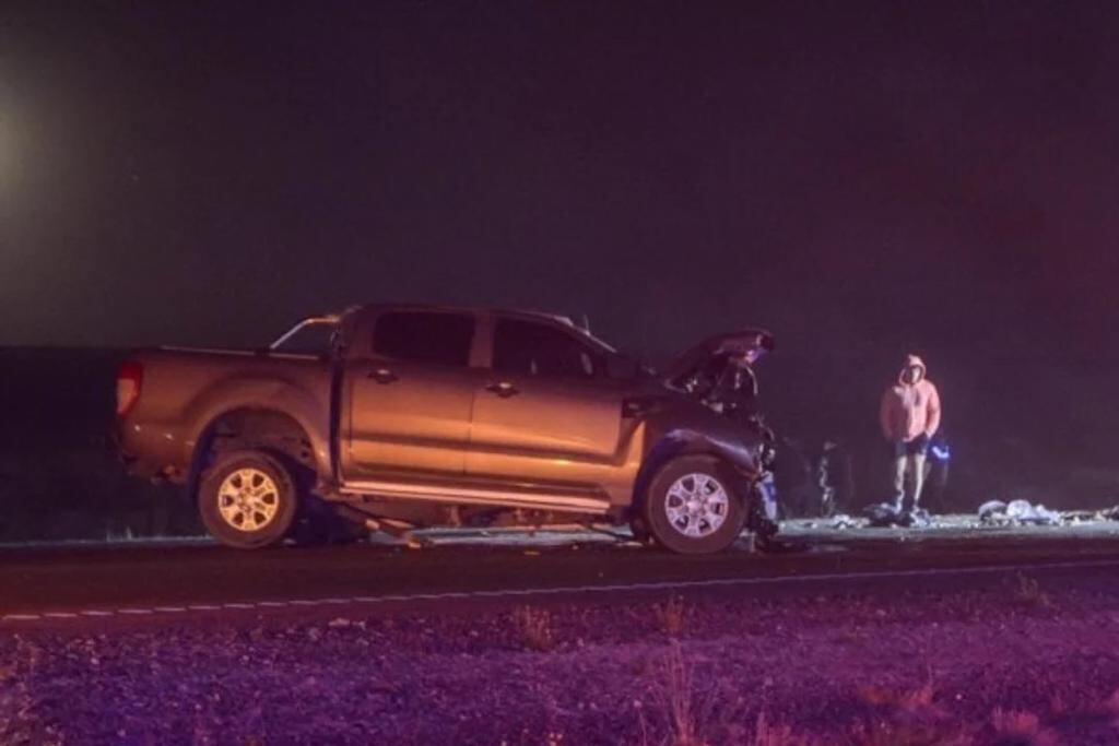 La camioneta que chocó de frente por la familia era conducida por un reconocido empresario de Madryn. Fue trasladado al hospital y está siendo investigado.