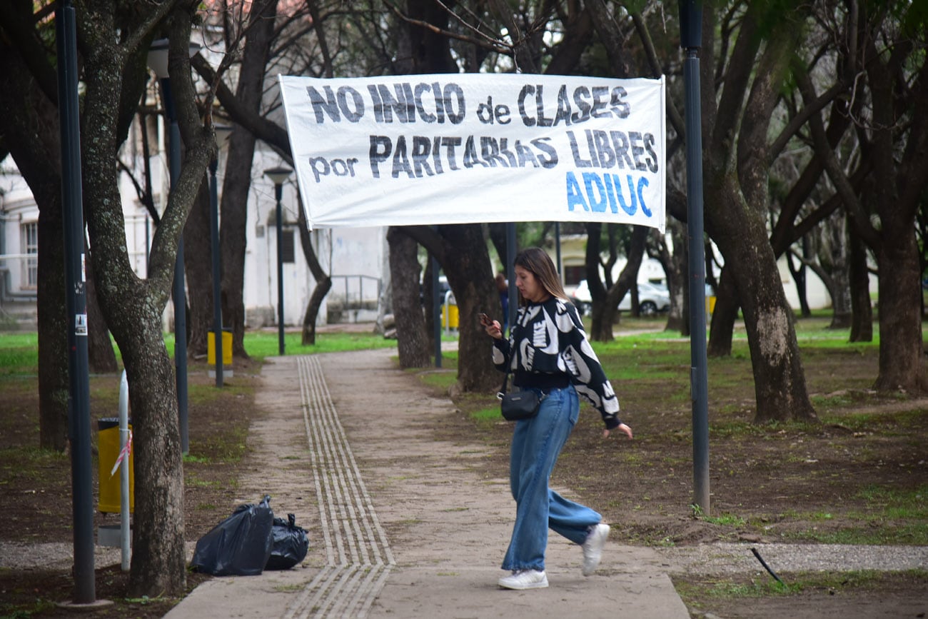 Jornada de paro docente en la Universidad Nacional de Córdoba.  (Pedro Castllo / La Voz)