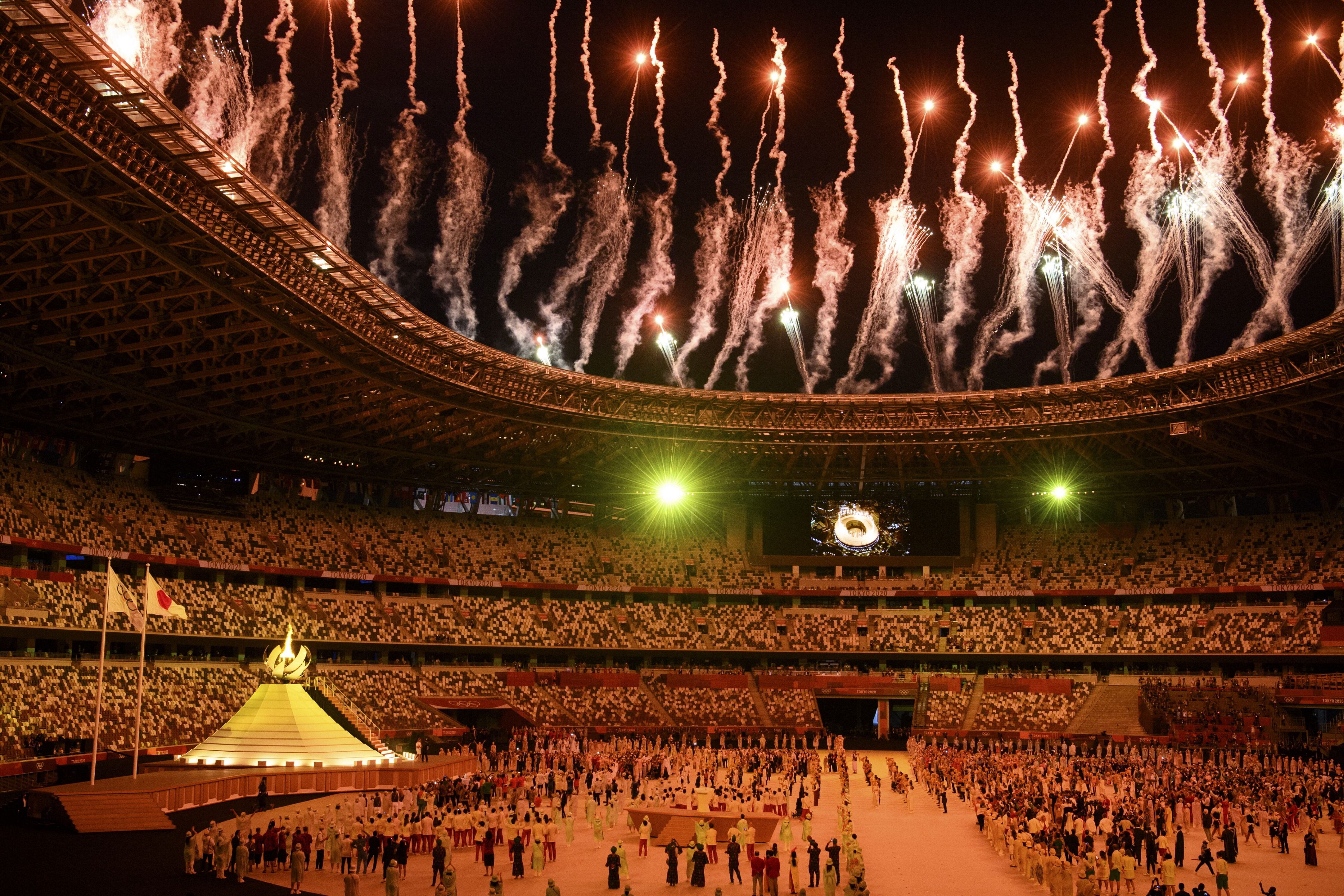 Las mejores fotos de la inauguración de los Juegos Olímpicos de Tokio 2020.