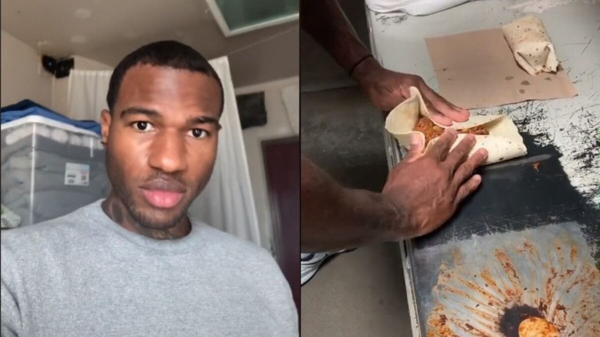 Tiene 31 años, ama la cocina y se volvió viral por sus videos de recetas desde la cárcel
