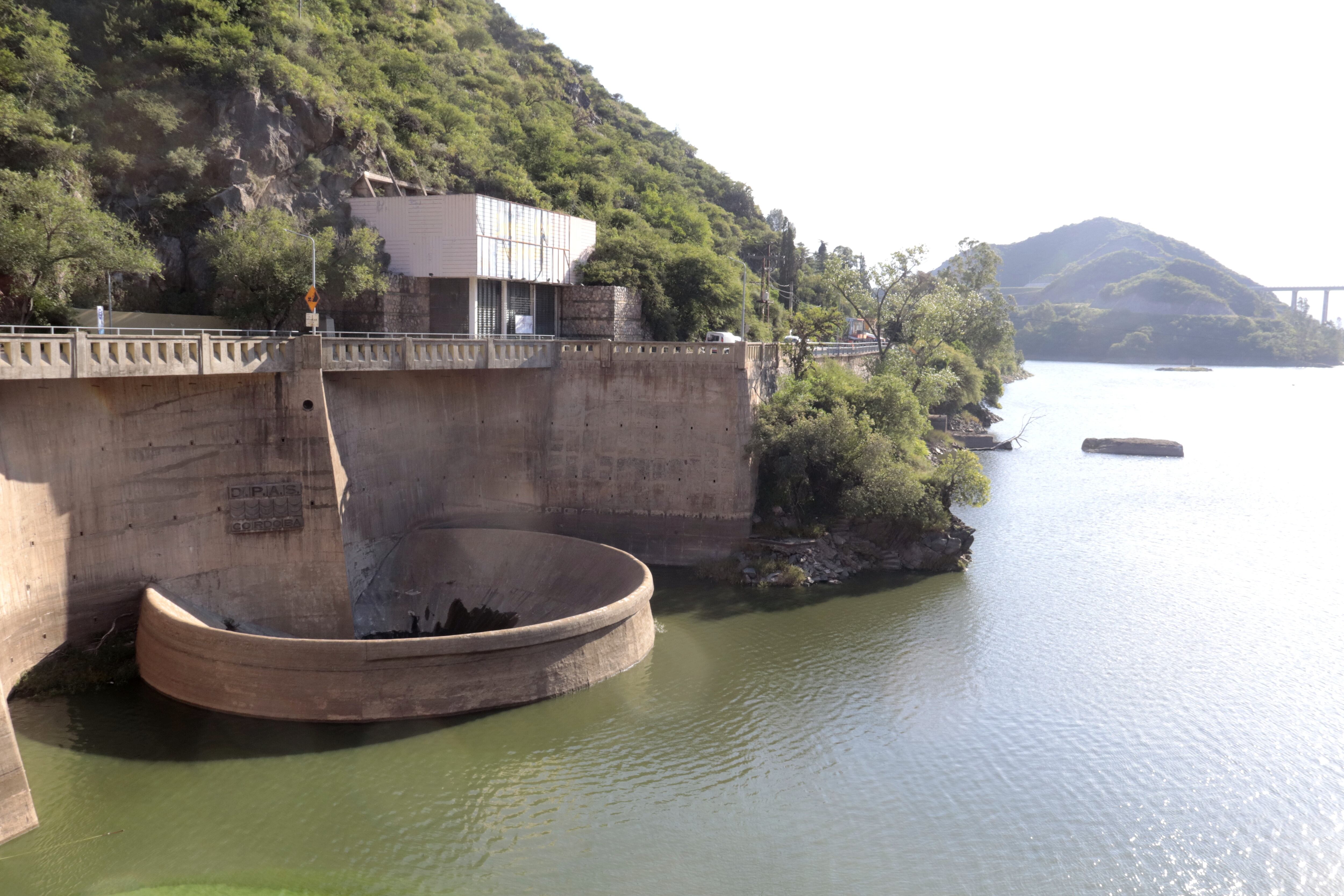 Embudo Lago San Roque, Carlos Paz. (La Voz)