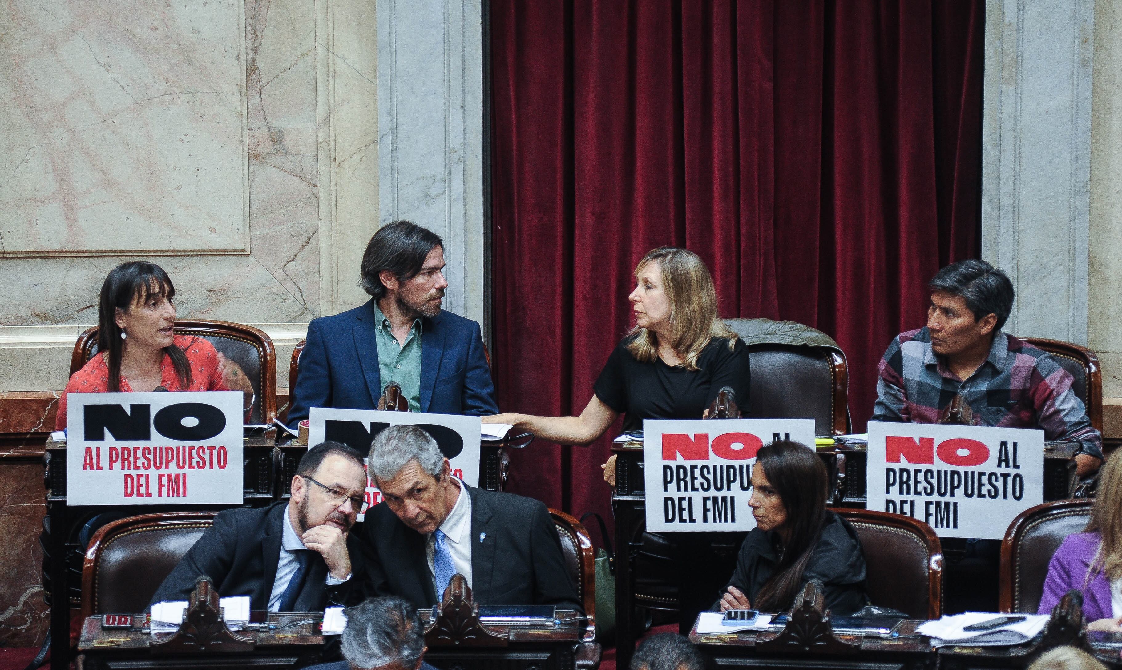 El Frente de Izquierda en el debate. 