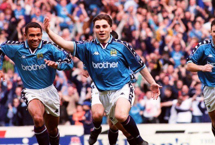 Georgi Kinkladze jugó en el Manchester City entre 1995 y 1998.