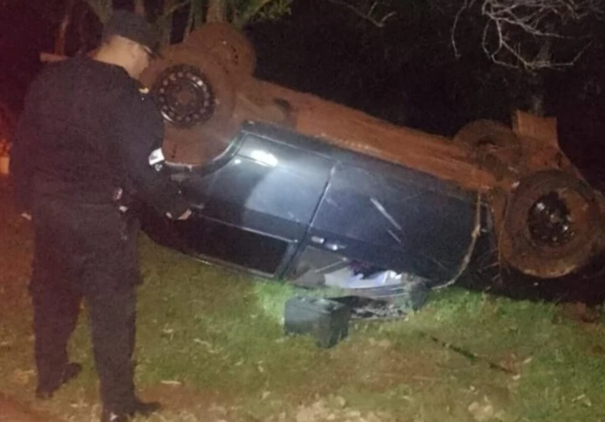 Santo Pipó: despiste de automóvil dejó como saldo un herido