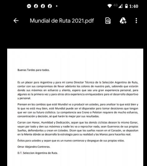 Comunicado oficial