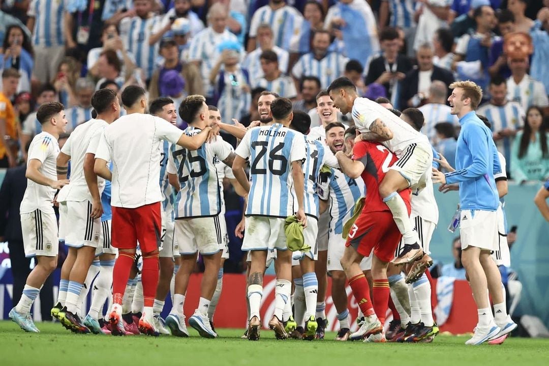 Cristian Romero y su emoción a flor de piel.