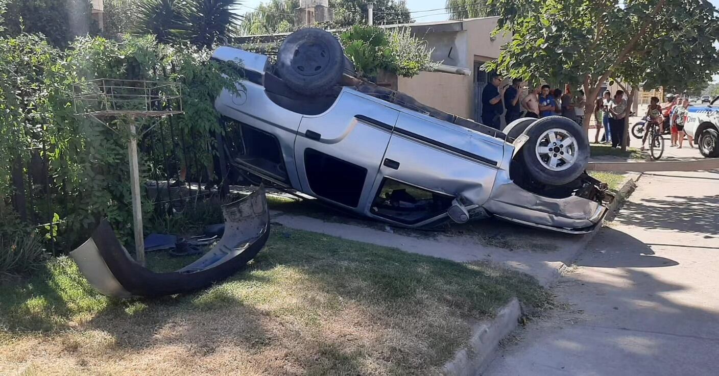 Accidente en Dalle Mura y Pacífico Giusti Arroyito