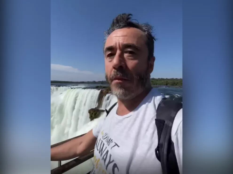 El humorista y capocómico, Pablo Granados, disfrutó su estadía en Puerto Iguazú.