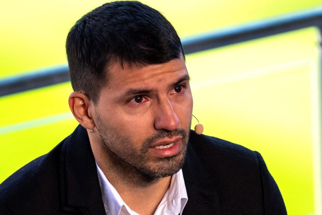 Sergio "Kun" Agüero al momento de anunciar su retiro como futbolista. (Foto: AP)