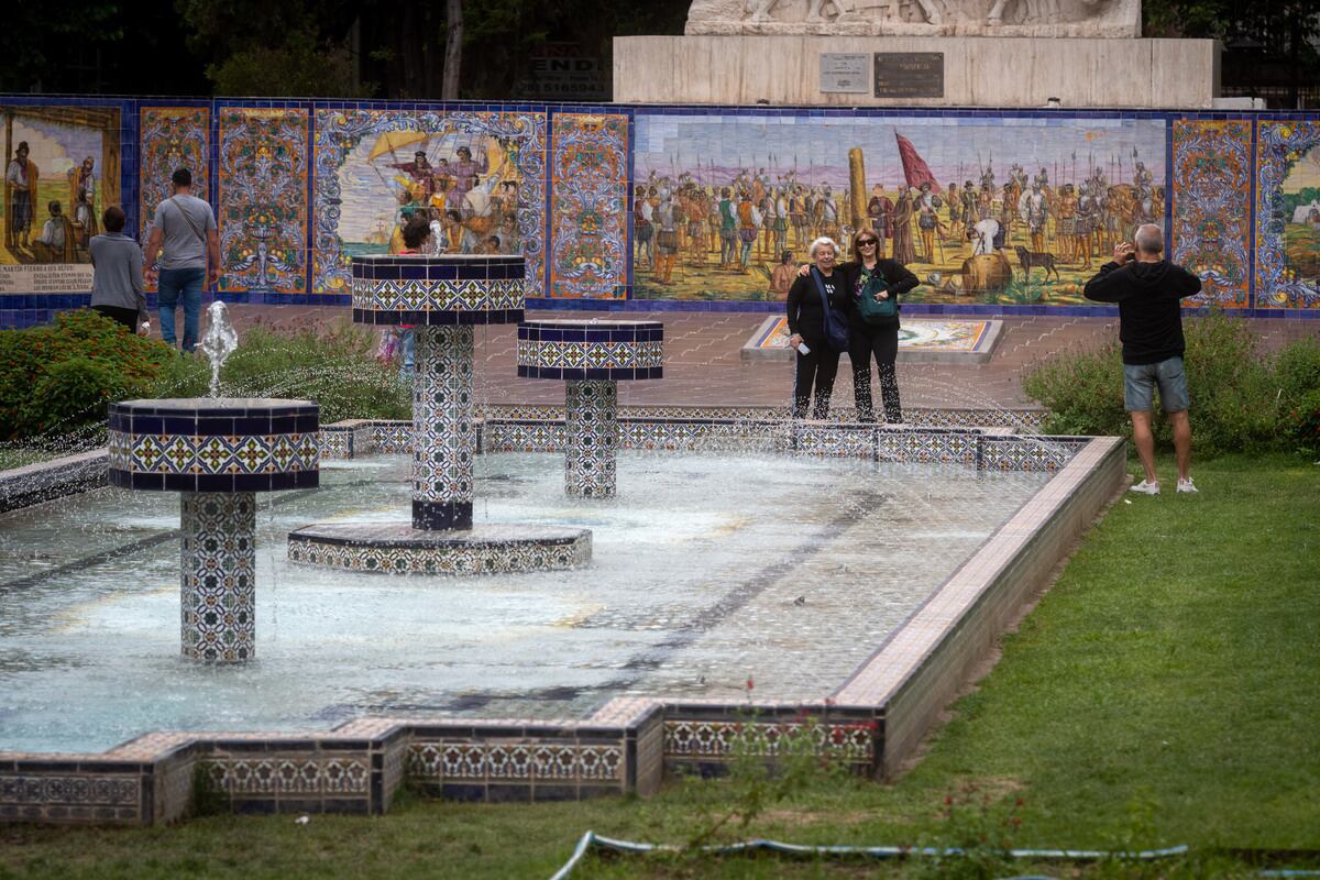 Fuente de la Plaza España.