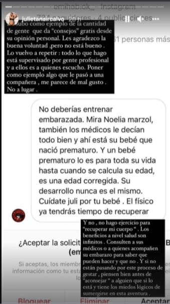 La actriz respondió a las críticas.