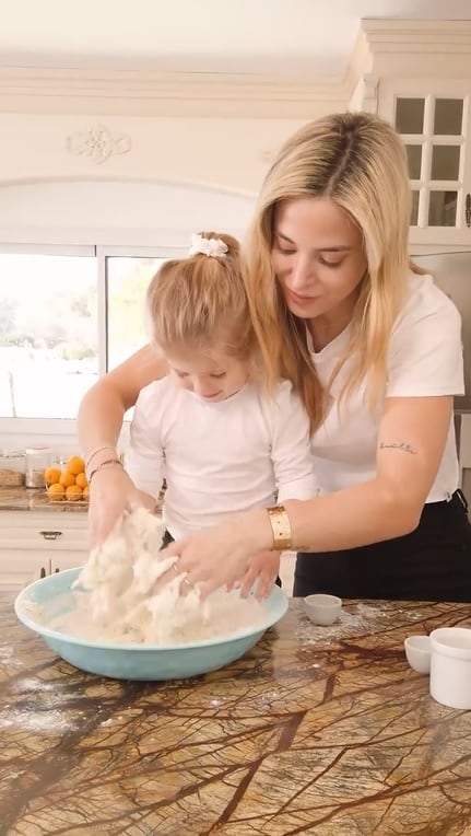 Jesica Cirio y Chloe cocinaron juntas