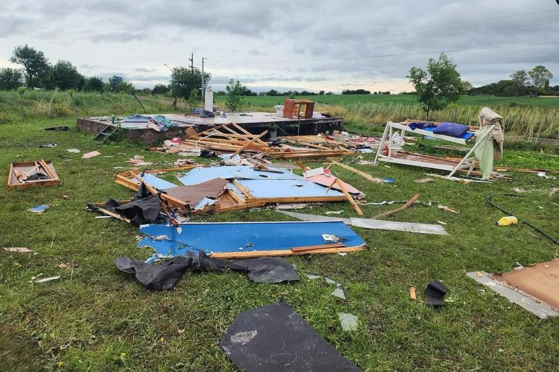 Son más de 500 las familias afectadas por la tormenta en Entre Ríos.