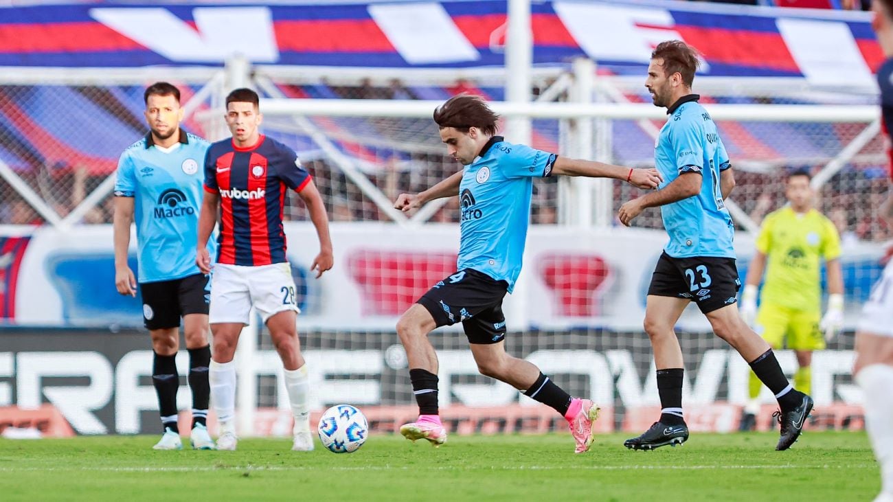 Francisco González Metilli habló luego del triunfo de Belgrano ante San Lorenzo. (Prensa Belgrano)