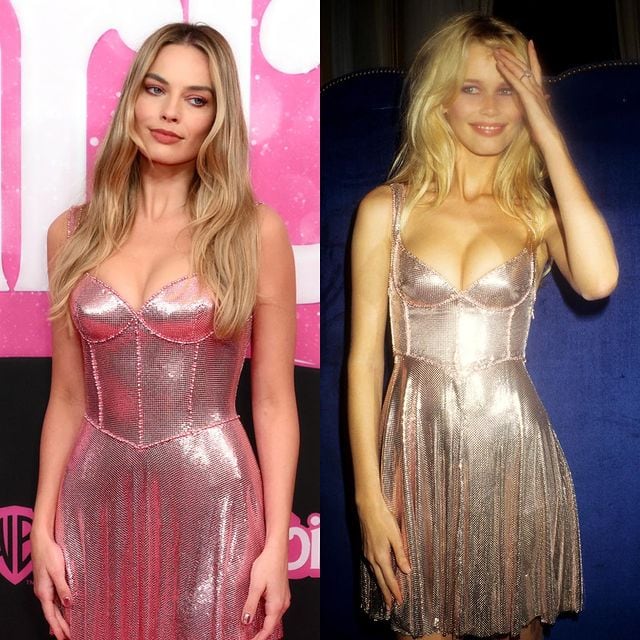 Margot Robbie se volvió a inspirar en Claudia Schiffer