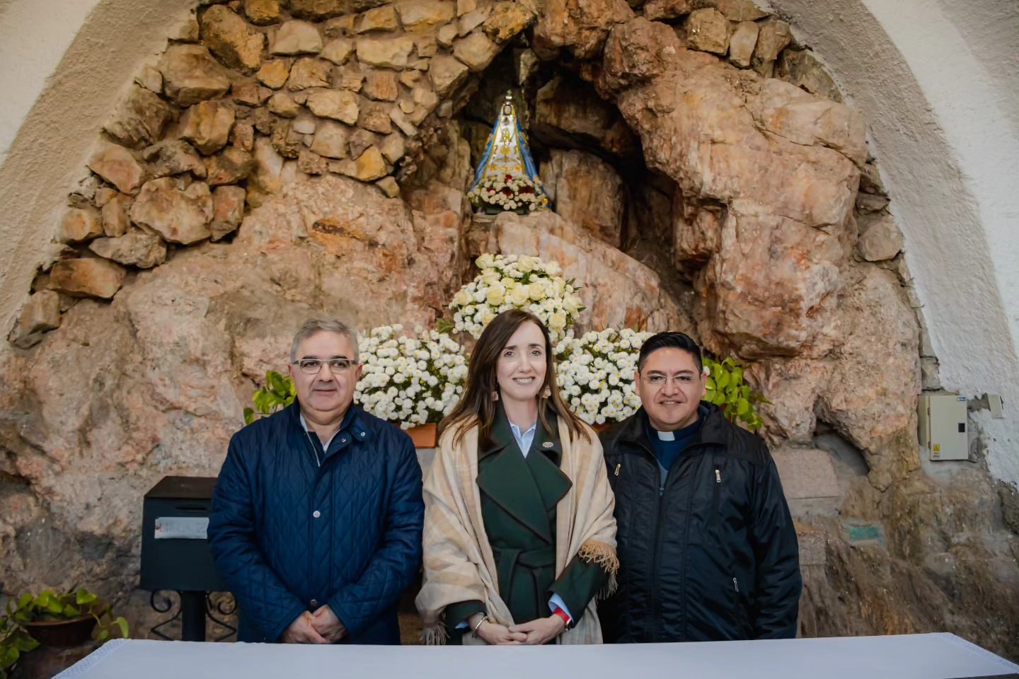 Visitó a la virgen del Valle