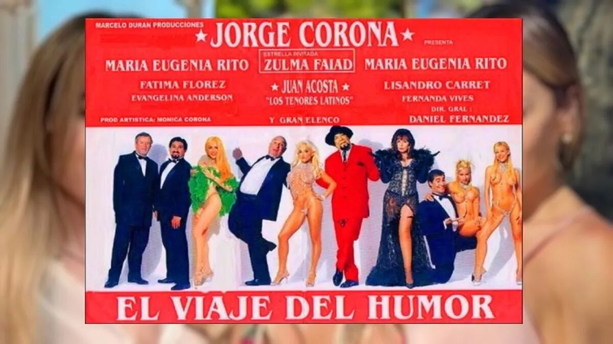 Evangelina Anderson como vedette en la obra de Jorge Corona