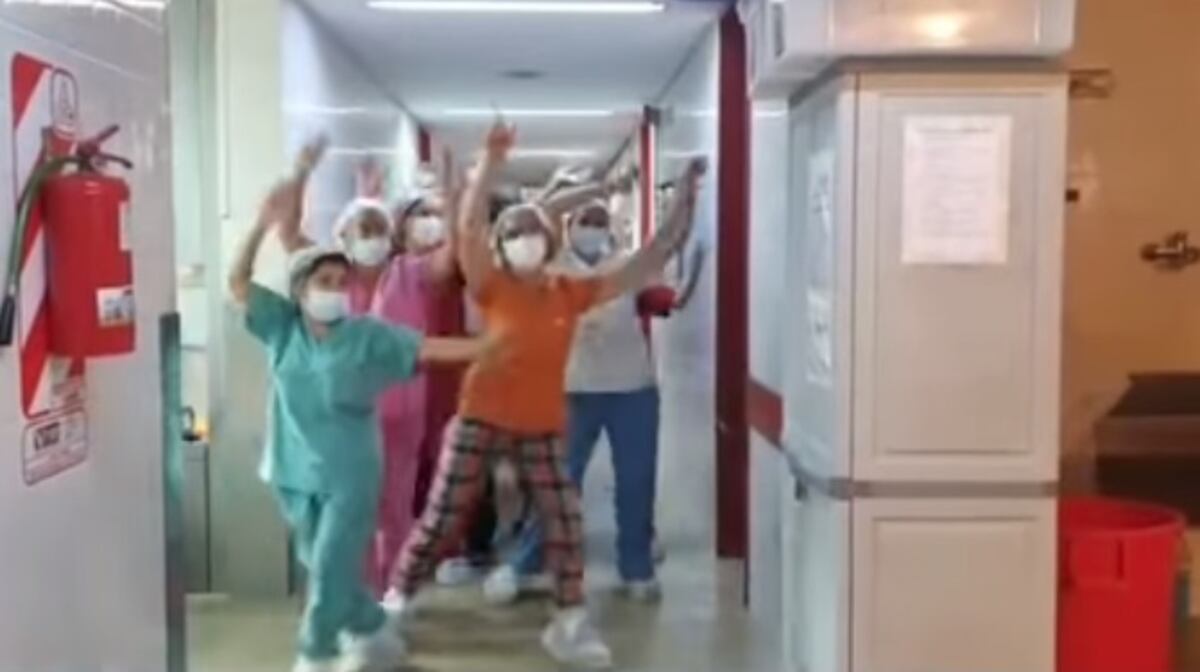 Homenaje a la vida: médicos del Perrupato bailaron el clásico Jerusalema
