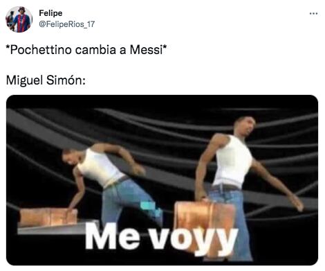 Los mejores memes tras el cambio de Messi en el PSG.