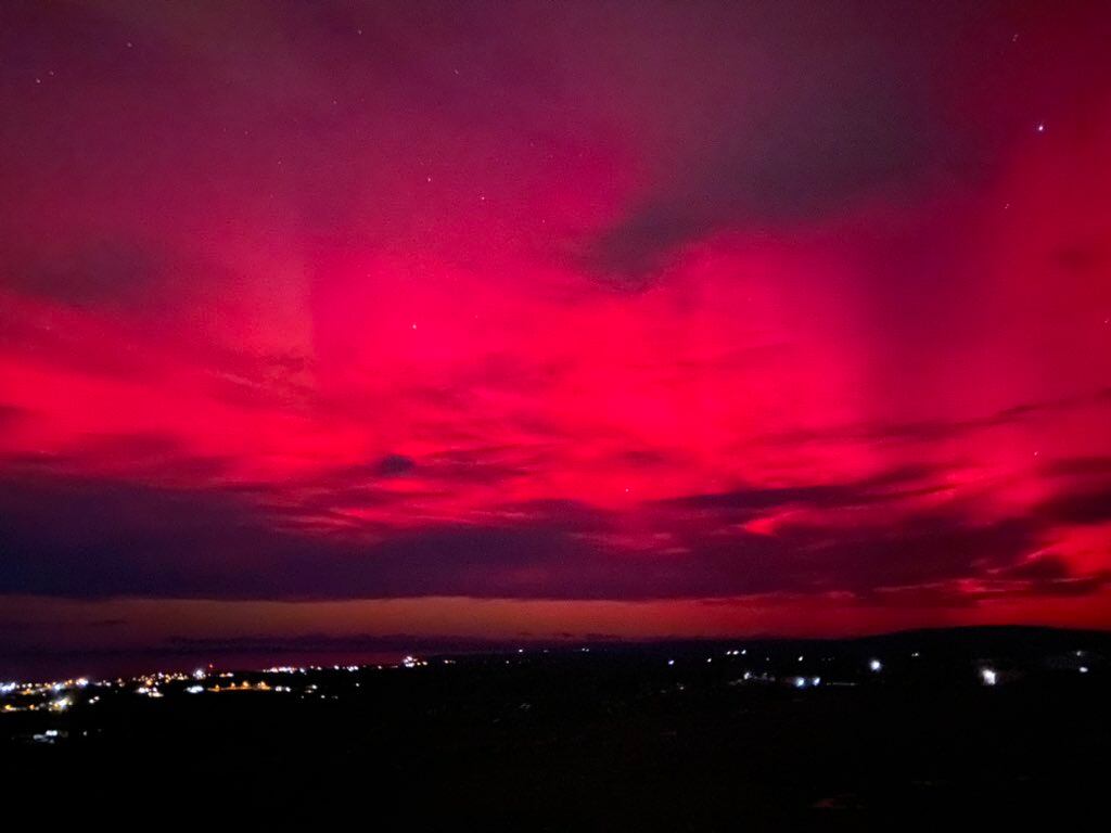 Las fotos y videos más impactantes de las auroras australes en Argentina