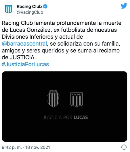 El pedido de Justicia por Lucas de los clubes del fútbol argentino.