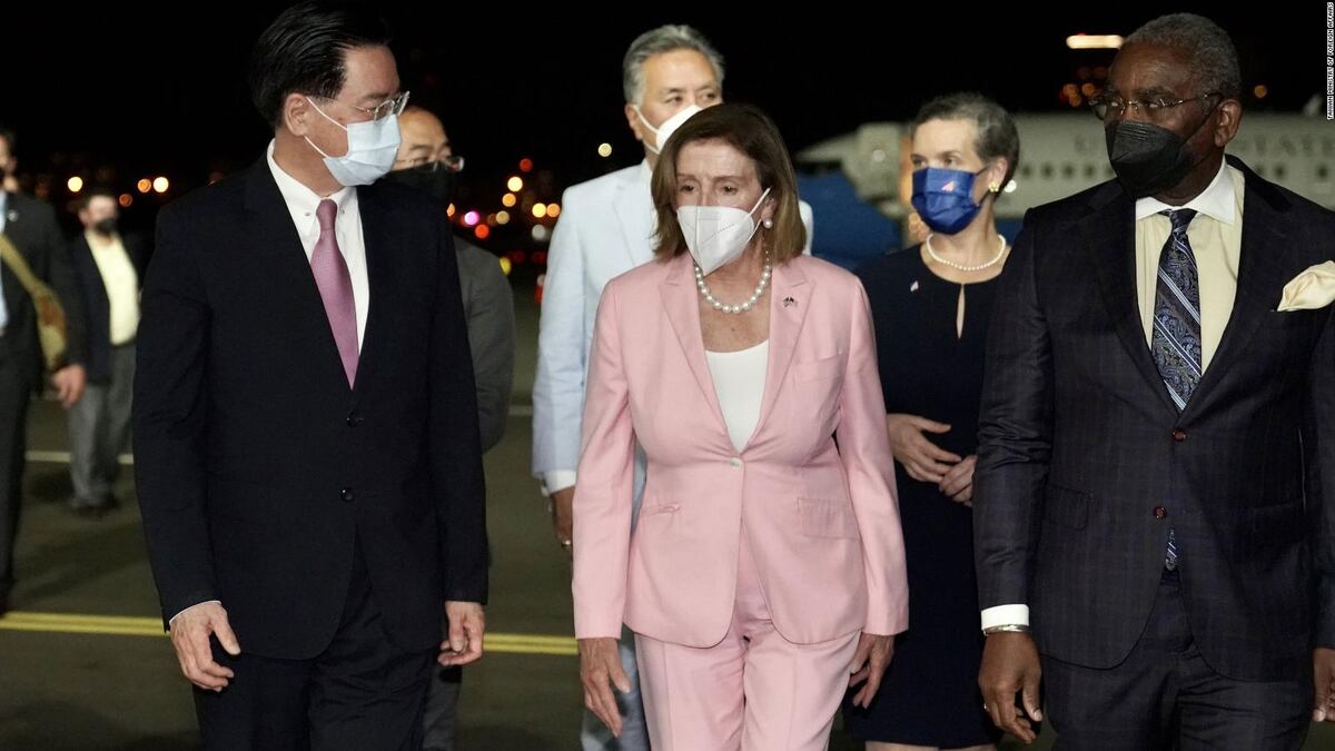 Nancy Pelosi, líder del Congreso estadounidense, llegó a Taiwán y China lo tomó como una provocación