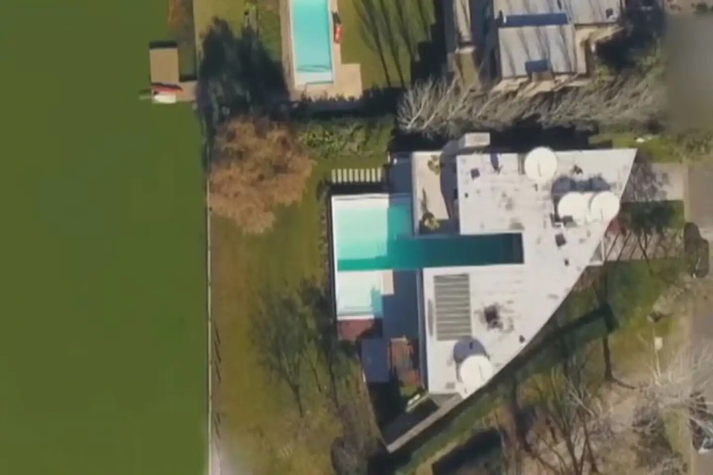 La casa de Nordelta que Maxi López le cedió a Wanda Nara vista desde arriba