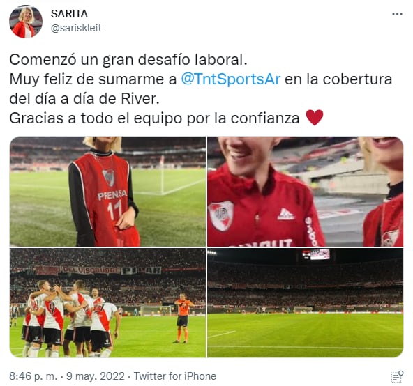 Sara Skleit empezó a ser parte de TNT Sports