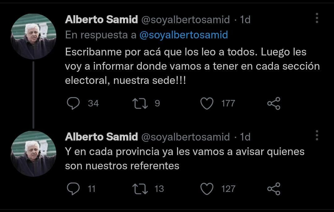 Alberto Samid se presentará en las PASO.