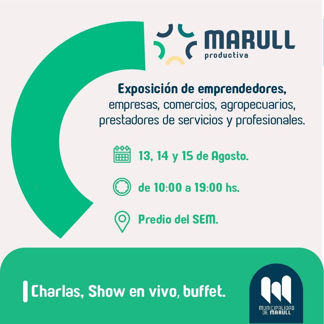 Agosto es el mes de festejo en Marull, la localidad celebrará su cumpleaños con la 1º edición de "Marull Productiva" .