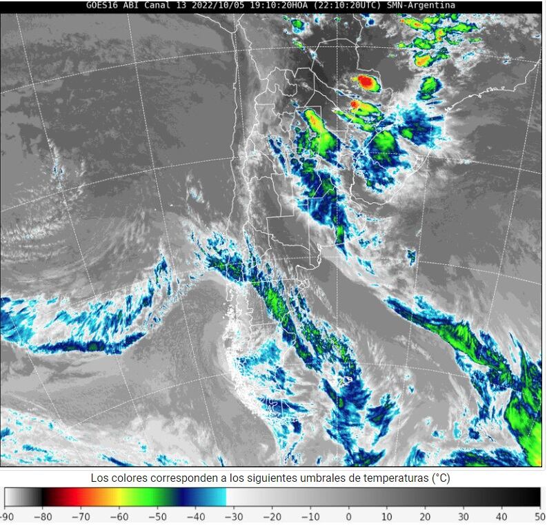 El estado del clima en Argentina, informe del SMN en la tarde de este miércoles.