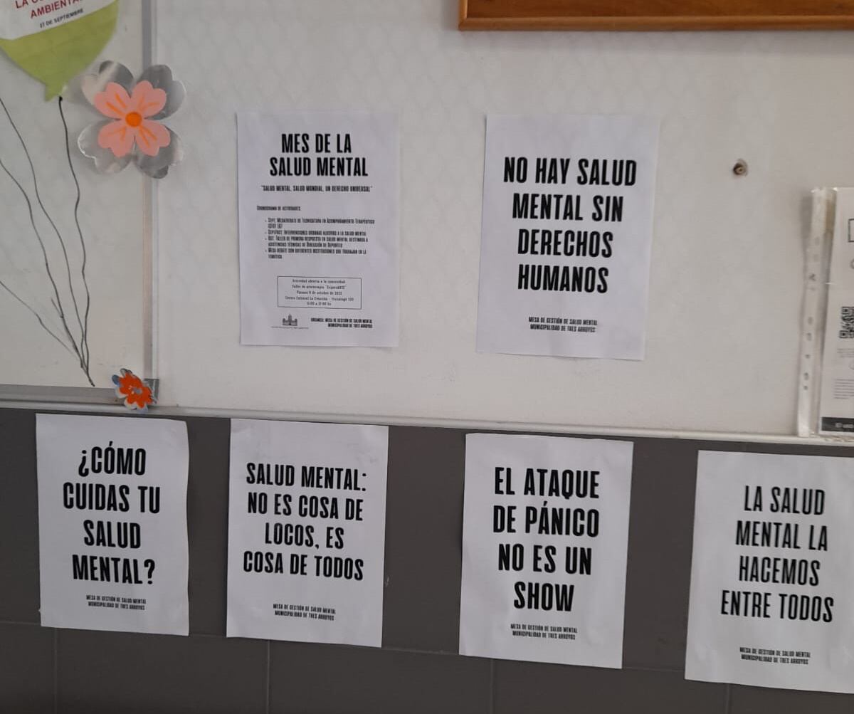 Intervención urbana por el Mes de la Salud Mental