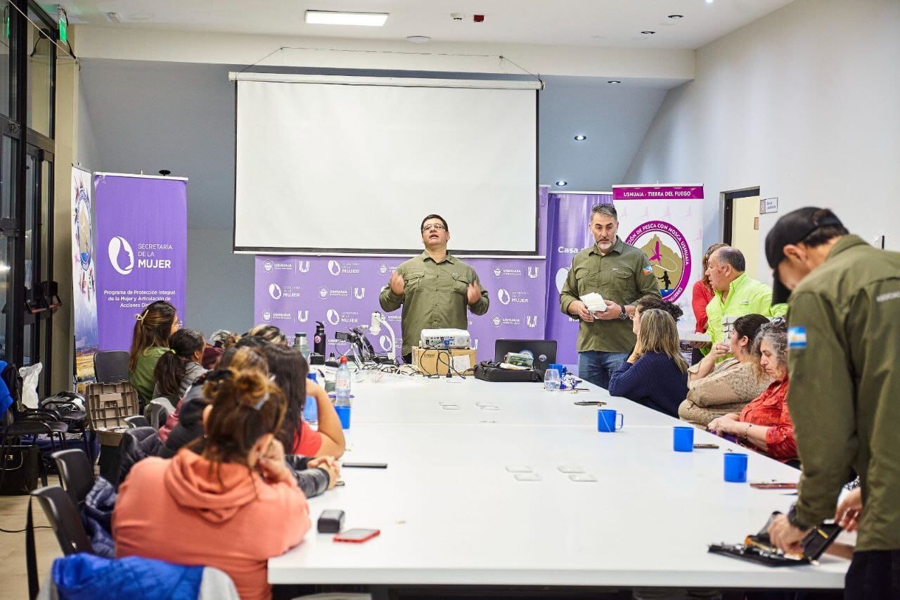 Finalizó el curso de “Atado de Mosca” en Ushuaia