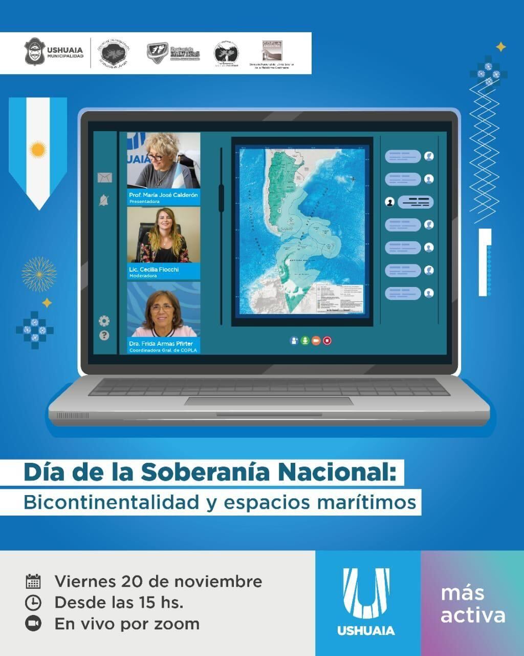 Desde el Municipio realizaran una charla virtual por el día de la Soberanía